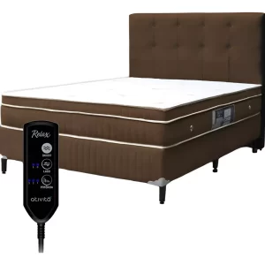 Cama Box Casal Magnético C/ Massageador E Controle Cabeceira