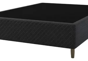 Base Cama Box para Colchão Casal 138x188cm Malala Preto Umaflex