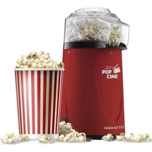 Pipoqueira Elétrica Pop Cine Manteiga Vermelha Agratto 220v Cor Vermelho