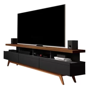 Rack Germai Vivare Wood 1.8 Black/freijó